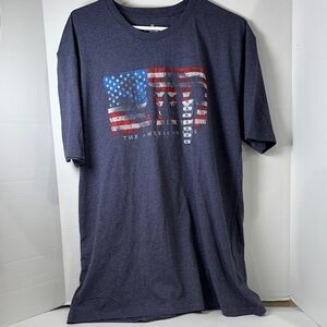 Patriotic Navy Graphic Tee